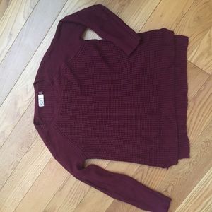 Crimson Oversized Sweater